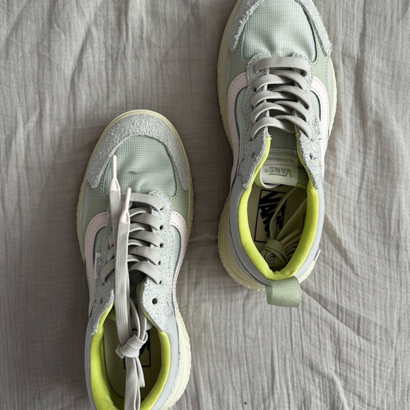 Vans Gray and Neon Yellow Sneakers - Picture 1 of 4